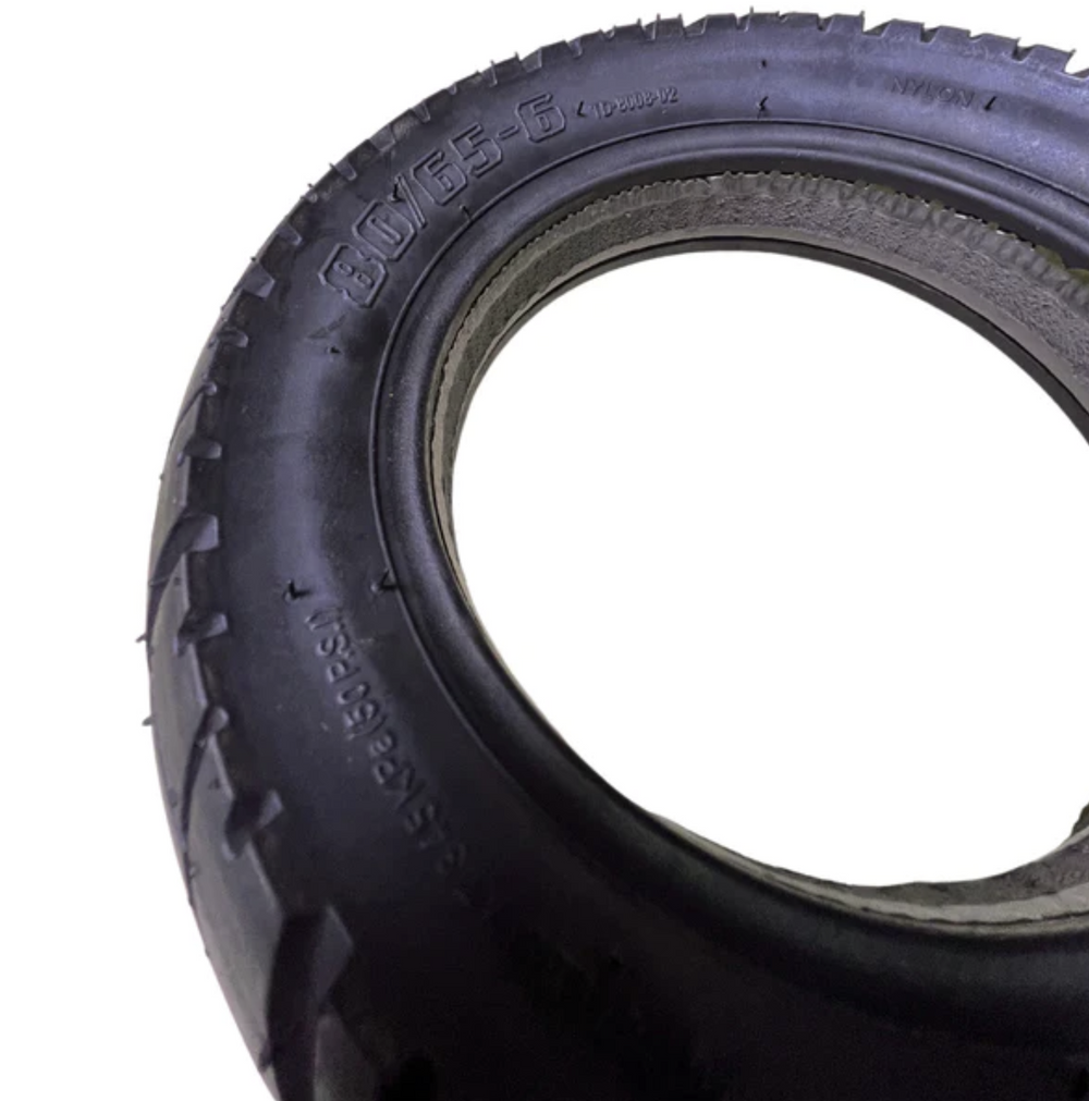 Solid Tyre 10"x3" inch - TUOVT - 80/65-6 No Flat Puncture Proof PU Filled Rubber Tire