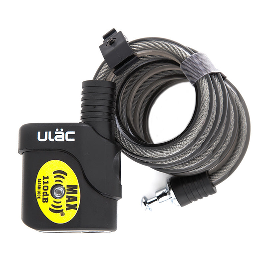 BULLDOG ALARM CABLE LOCK - BLK