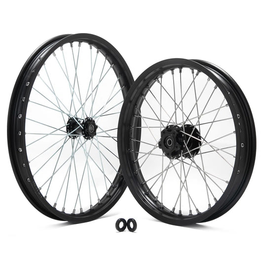 EBMX 19/21 Branded Alloy 7000 Series Wheels With SurRon Hub - Bundle 21" Front / 19" Rear - Surron