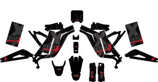 EBMX Decals - Customised (Name + Number) - Surron
