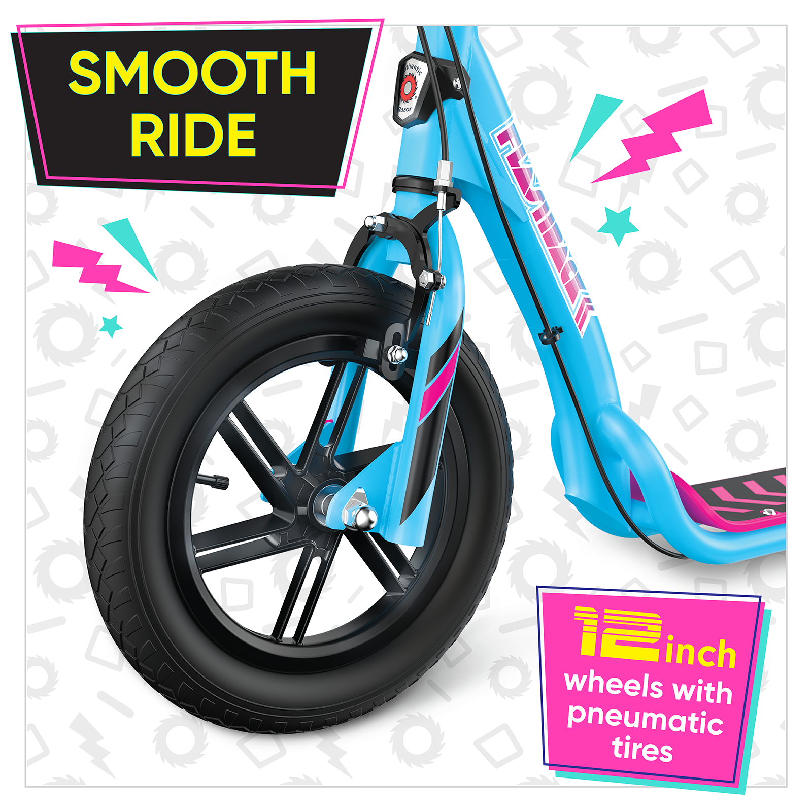 Flashback BMX Style Kick Scooter -Pink