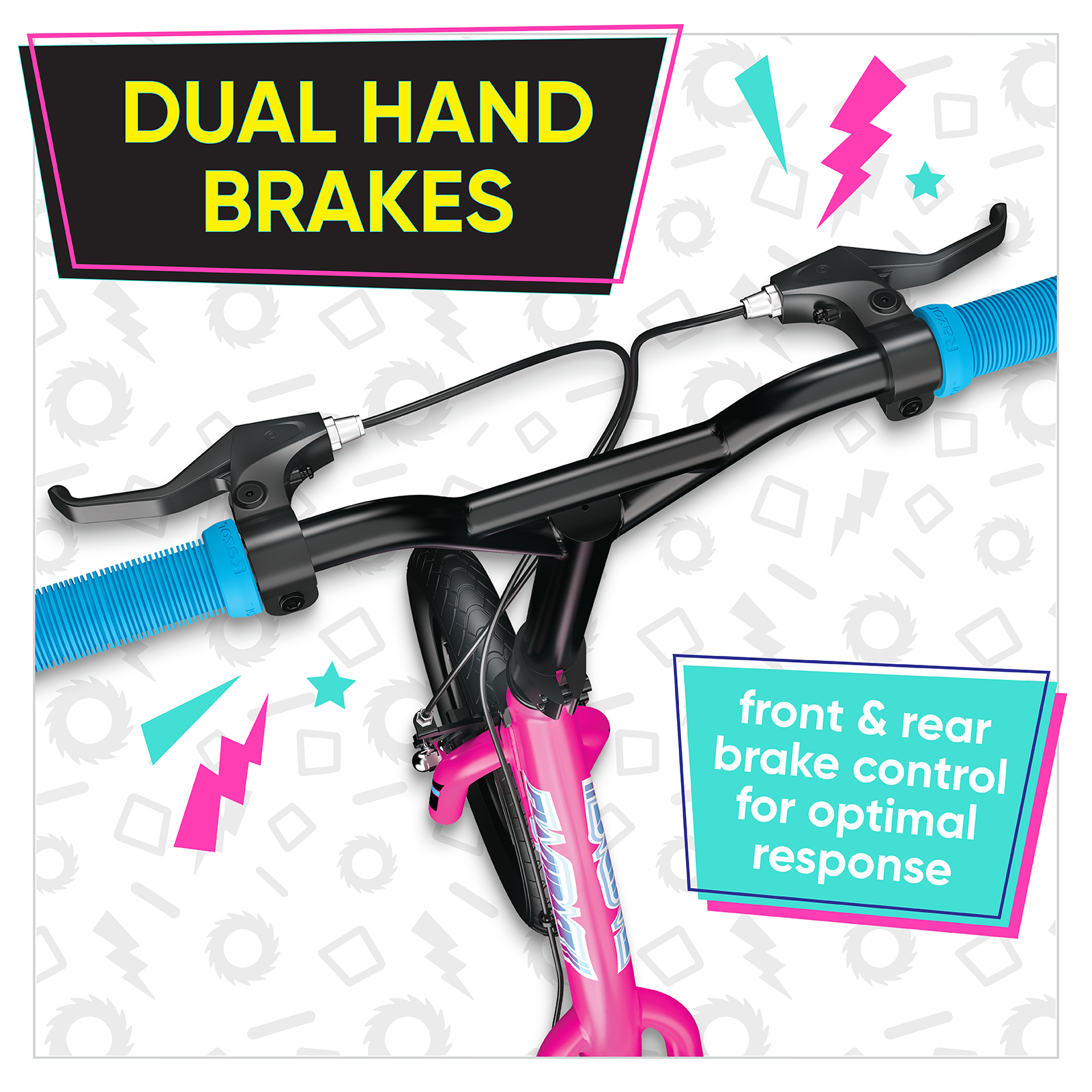 Flashback BMX Style Kick Scooter -Pink