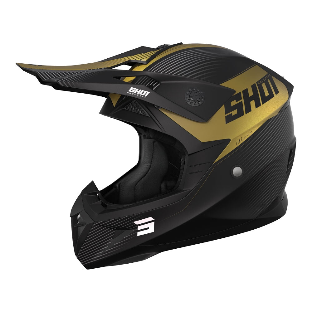 Shot Pulse Helmet Line Gold Matt 09
