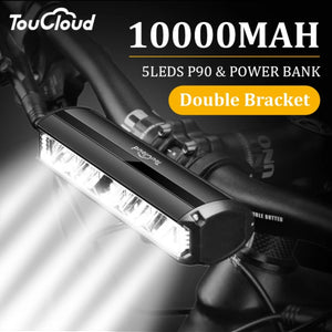 TouCloud - Bicycle Light Front 10000mAh Bike Light Power Bank