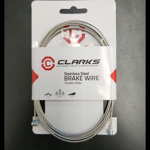 Brake Cable Inner Line - Tandem 3060mm - Clarks - LONG REAR