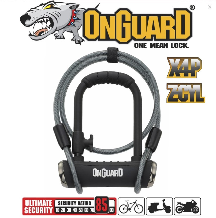 OnGuard - Pitbull Series - DT U-Lock Keyed - 9cm x 14cm D 14mm X-Series - 8008X