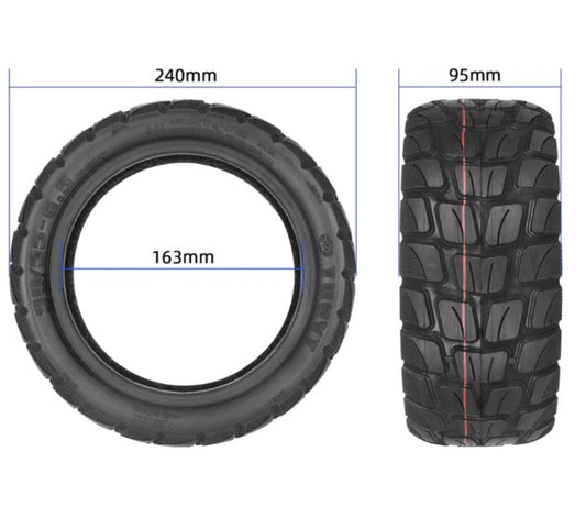 90/55-6.5 Semi Off-Road Tyre (tubeless) Tuovt - 11 INCH