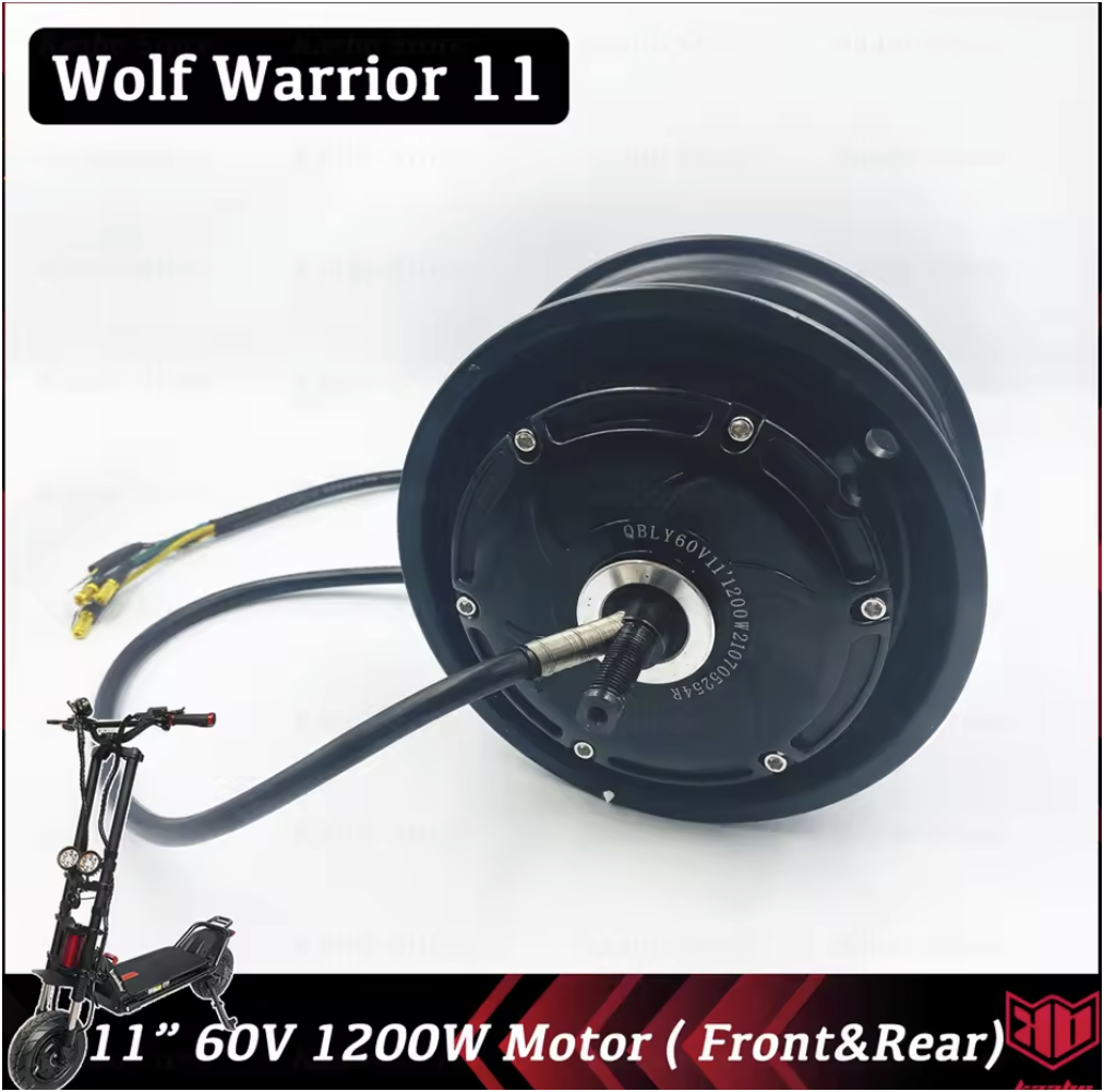 Kaabo Motor Wolf Warrior - 60V 1200W - Rear/Front Motor Electric Scooter 11 Inch