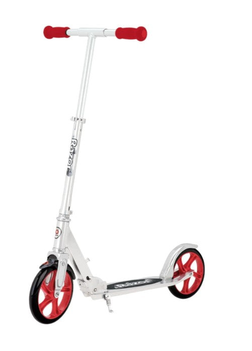 Razor A5 Lux Scooter - Silver/ Red