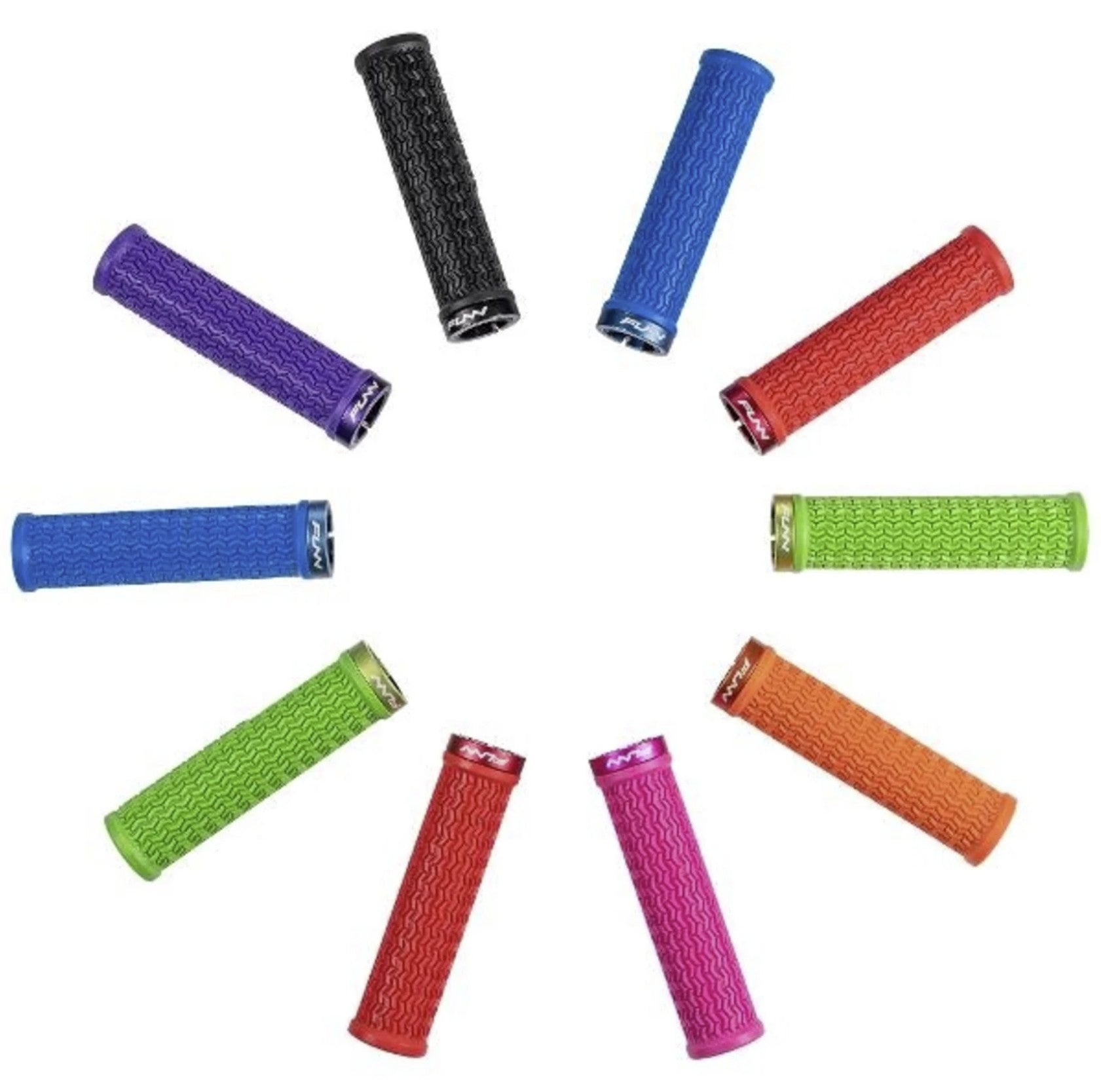 Funn Bicycle Handlebar Grips - Holeshot One Sided Lock Triple Fin 30.5mm