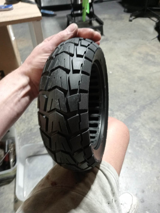 10"x 2.75" Solid Tyre Hybrid Tread Scooter Tubeless Puncture-proof
