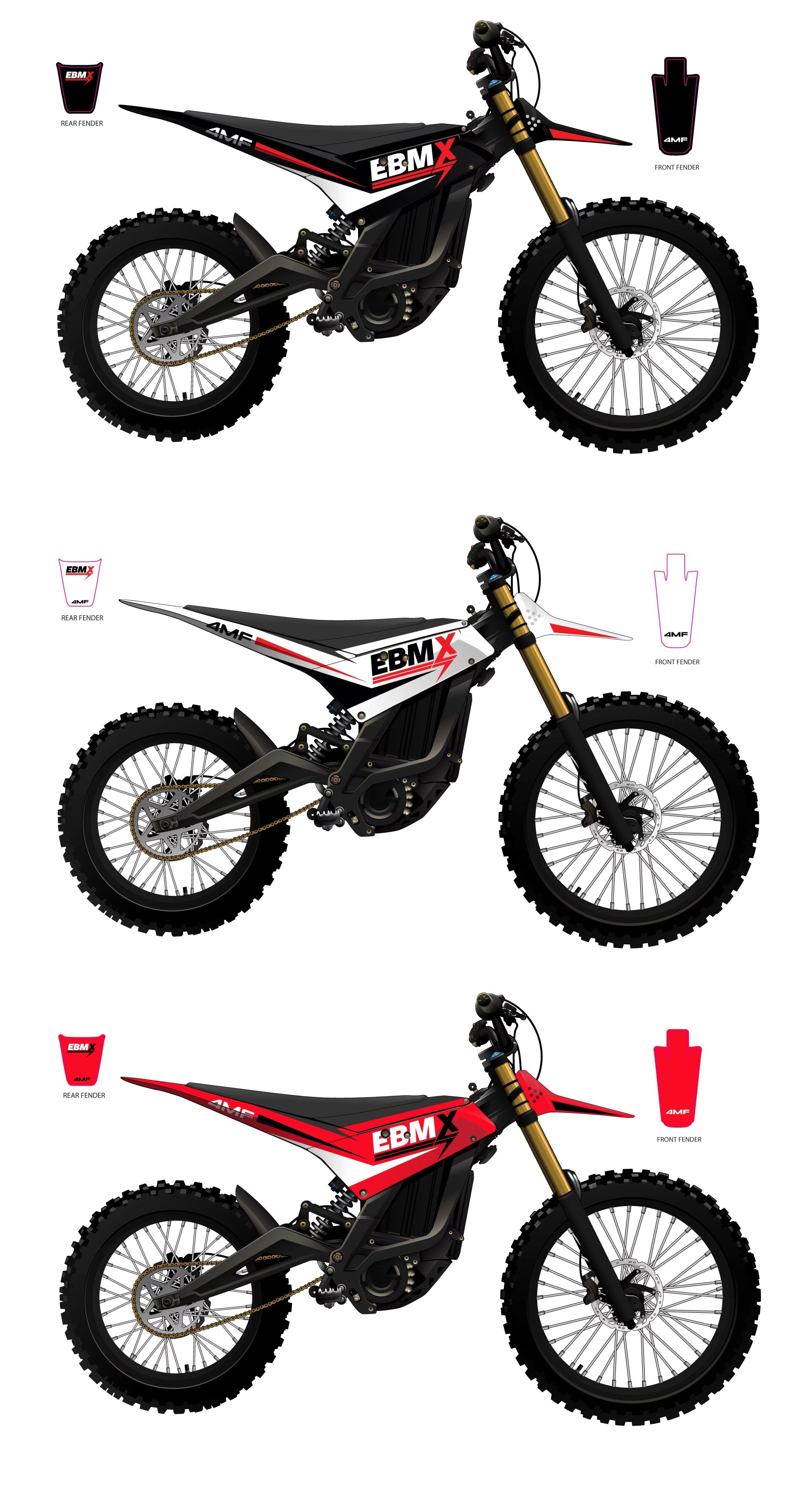4M Foundry Moto Kits And 180 Decals for Surron