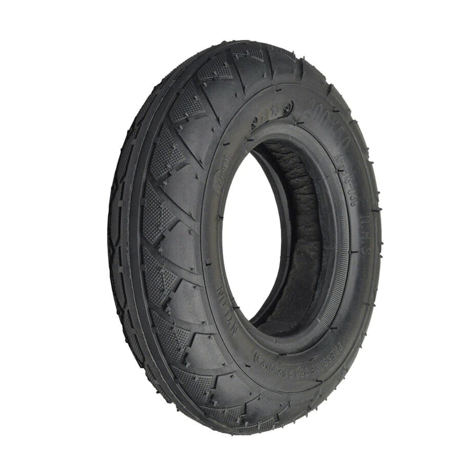 Sporgo Pneu 8 pour scooter électrique, pneu plein en caoutchouc 200 x 50 mm, roues de rechange antidérapantes